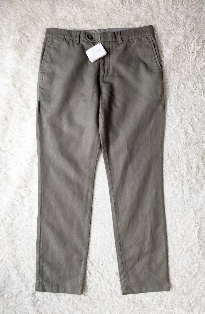 格安，100%新品 20SS ブルネロクチネリ リネン コットン パンツ 48 カーキ / 2020SS Brunello Cucinelli S(男性用)｜売買されたオークション情報、yahooの商品情報をアーカイブ公開 - オークファン 男性用