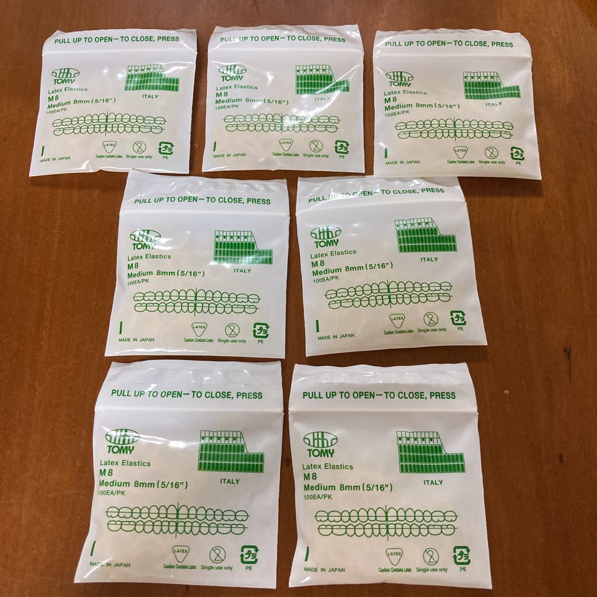 [新品※未開封]TOMY 歯科矯正　ゴム　M8 ７袋_1