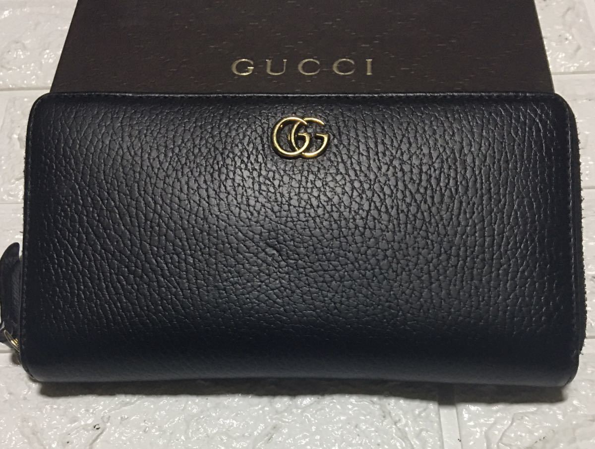 グッチ GUCCI マーモント GG ジップ 長財布(ラウンドファスナー 