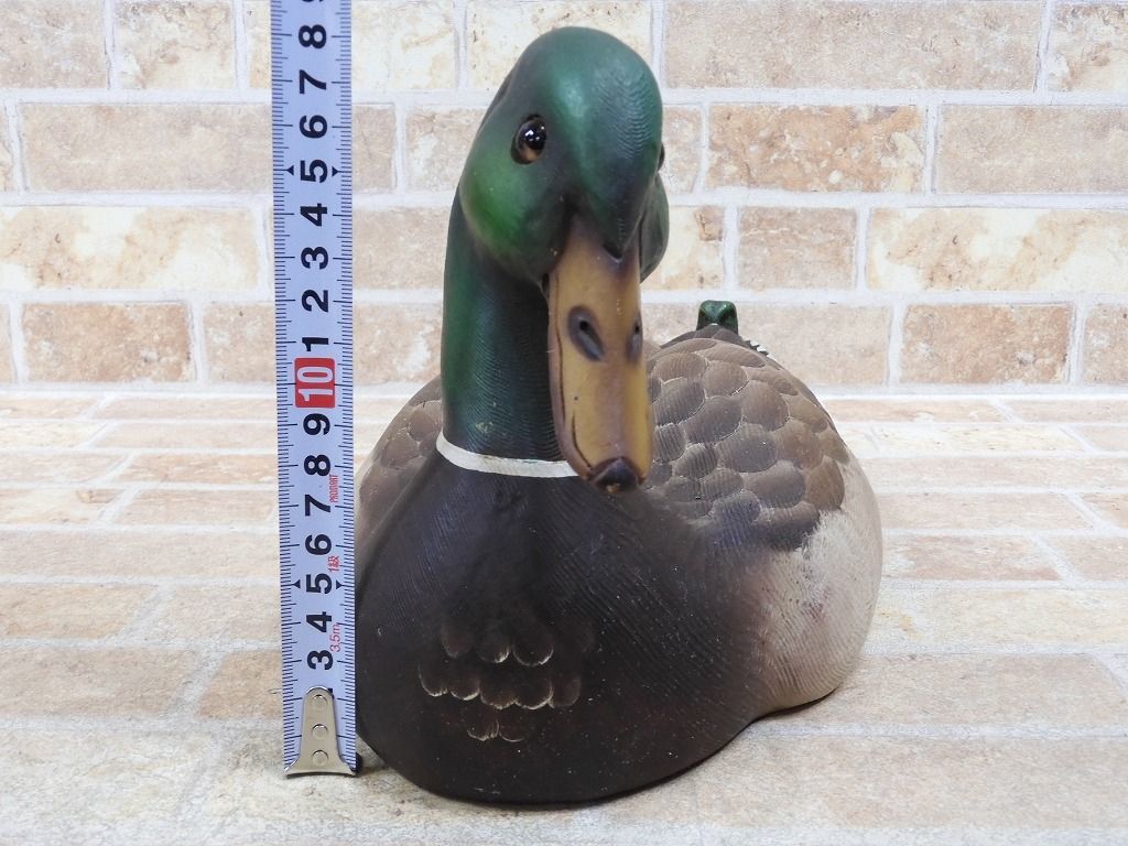手彫り 木製 カモ/鴨/水鳥 HAND CARVED KADIAN CRAFTS LTD. CANADA