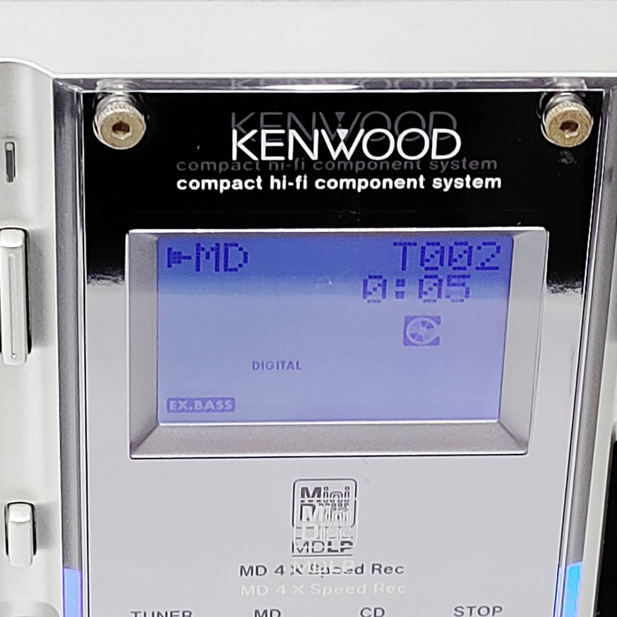 美品KENWOOD RD-ES7NETミニコンポ CD MDプレーヤー