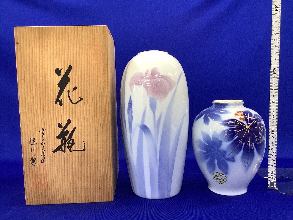 申相浩　花瓶　　花入れ 深川製磁 花瓶 ACBF 花入 色鍋島 5個+サービス品1個