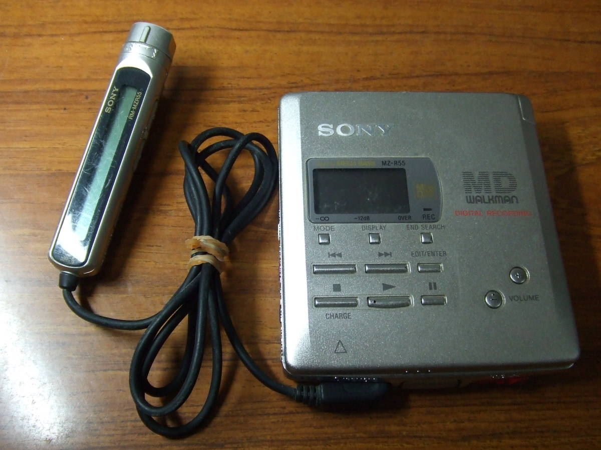 MZ-R55 SONY ポータブルMDレコーダー ソニー MD Sony Recorder 