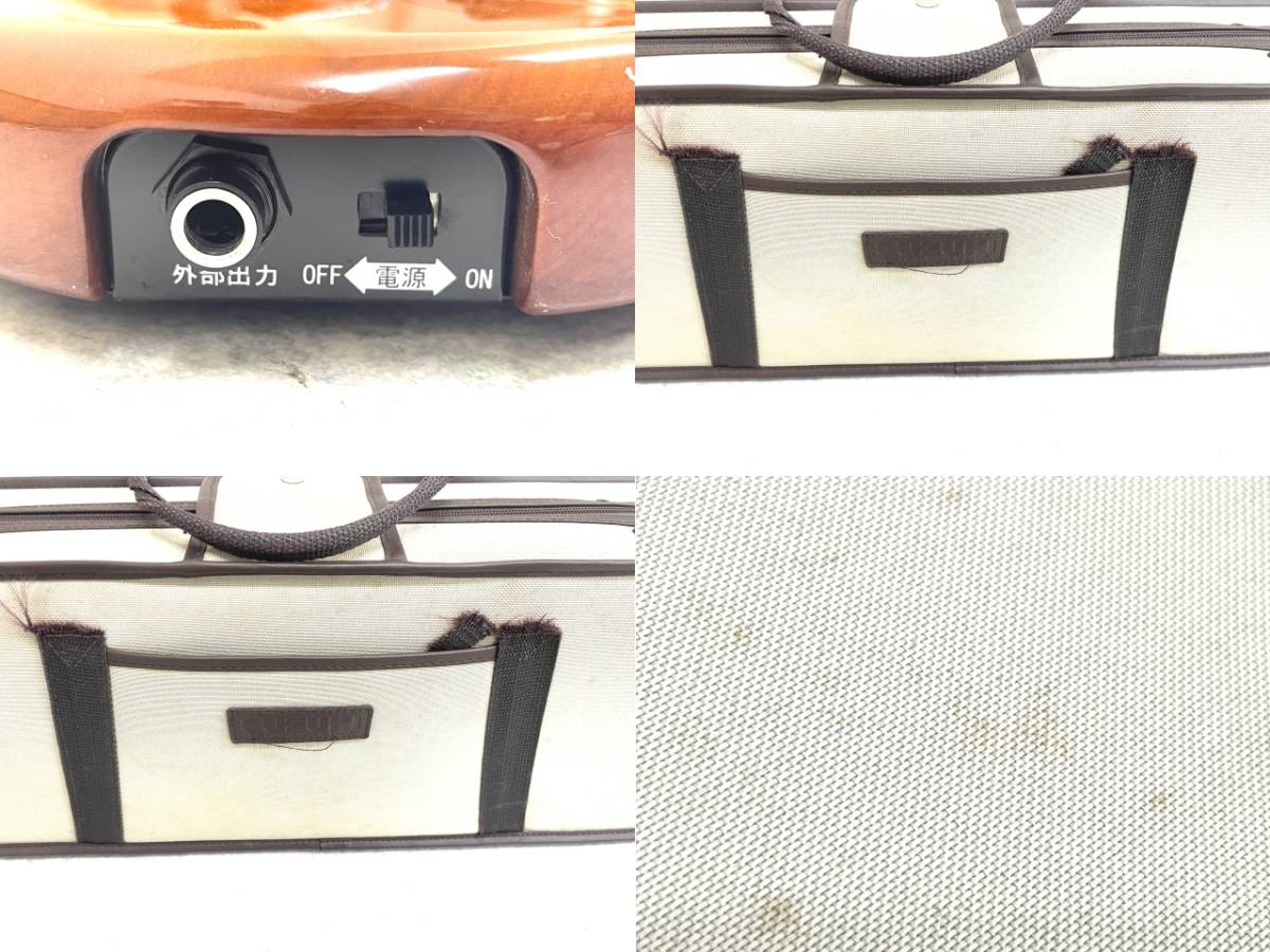 動作品】 SUZUKI/スズキ CHK-1 大正琴 こはく ケース付 電池式 楽器 和