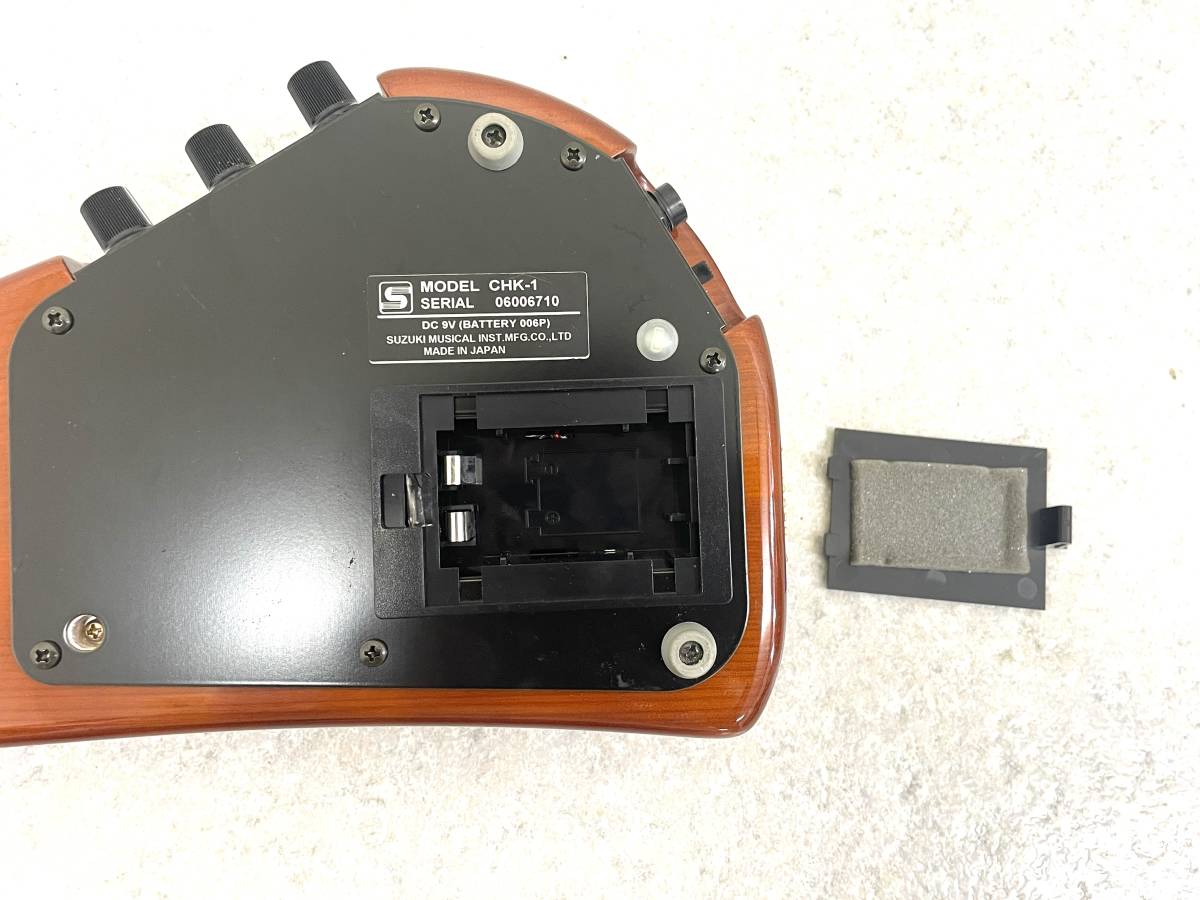 動作品】 SUZUKI/スズキ CHK-1 大正琴 こはく ケース付 電池式 楽器 和