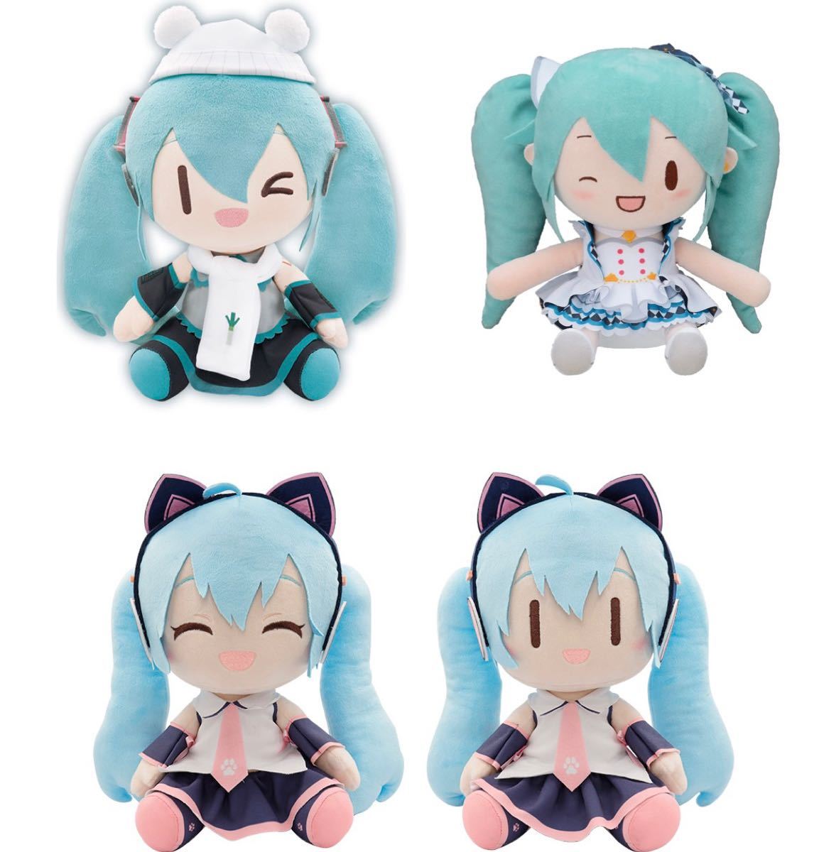 1円スタート】初音ミクぬいぐるみセット ウォールクロックつき