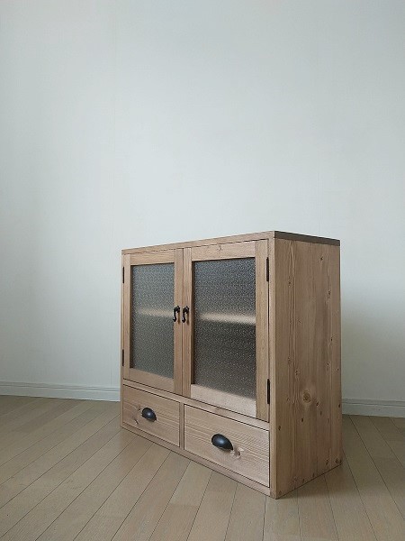 ★【即決】レトロなガラスキャビネット・昭和レトロ・ガラスケース★