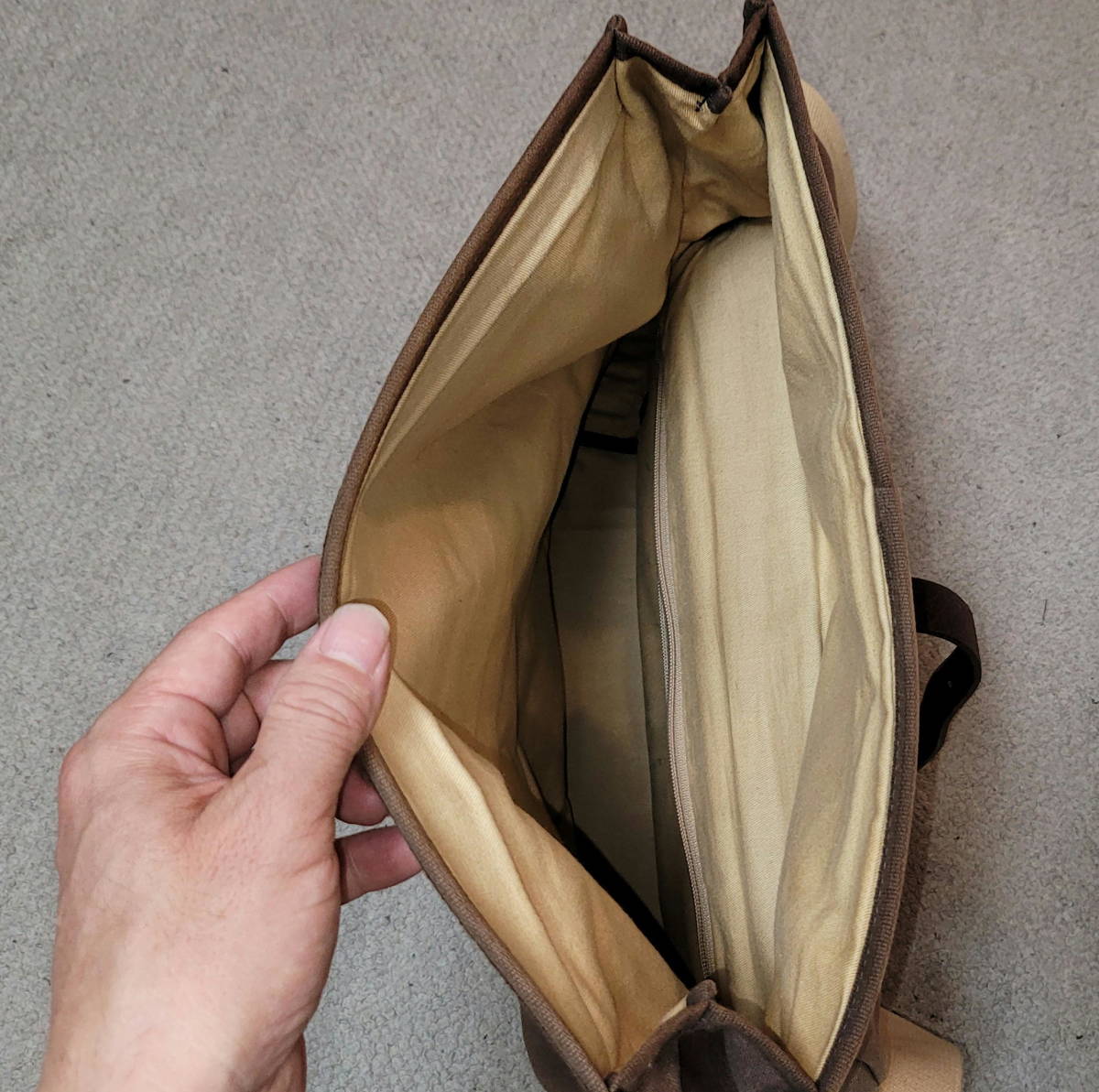 ブロンプトン brompton フロントバッグ Roll Top Bag Waxed Canvas