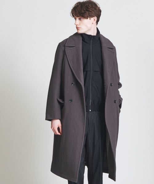 美品☆ MYSELF ABAHOUSE ウールモッサカラーコート M マイセルフアバハウス チェスターコート