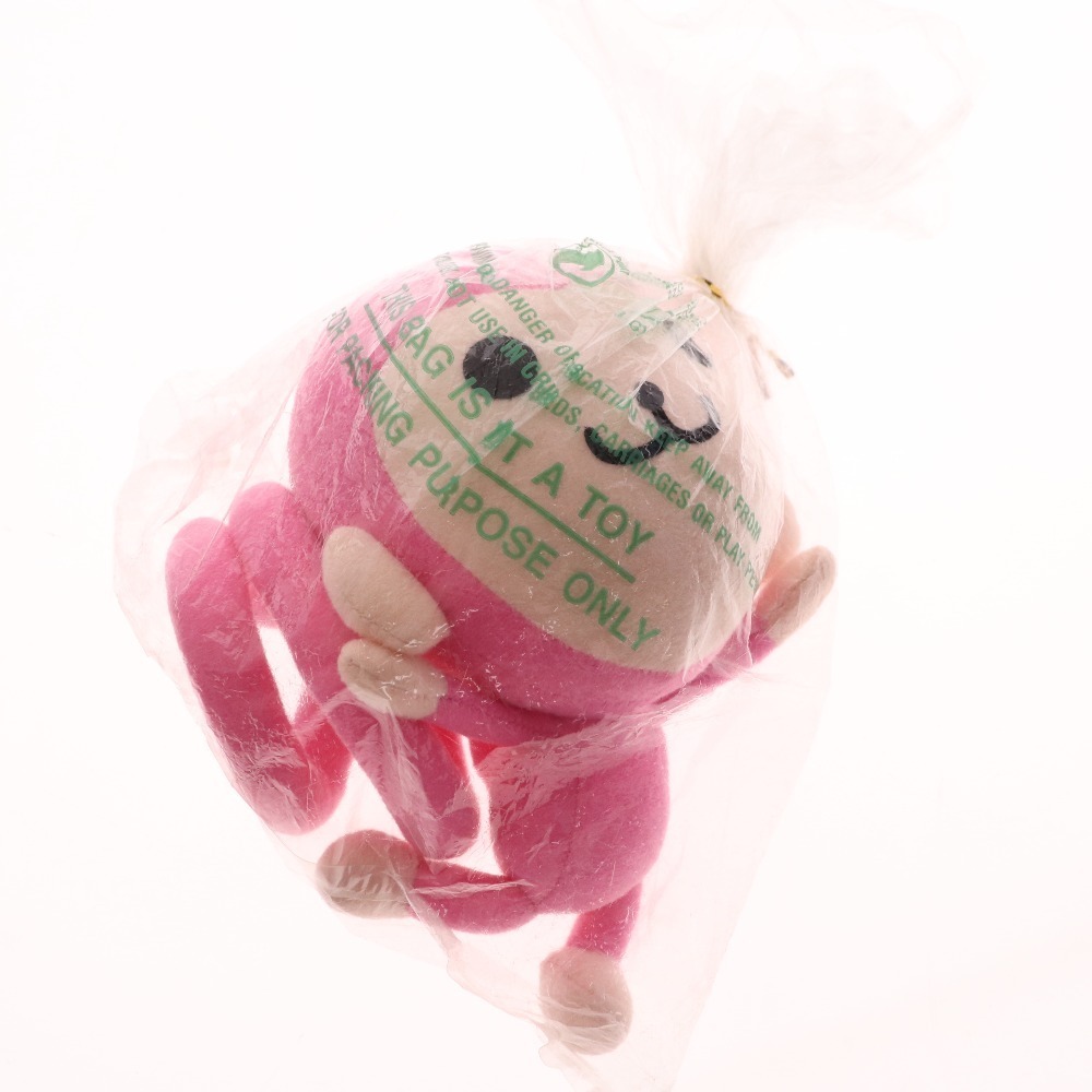 □ 湖池屋 ピンキーモンキー ぬいぐるみ マスコット PINKY 猿