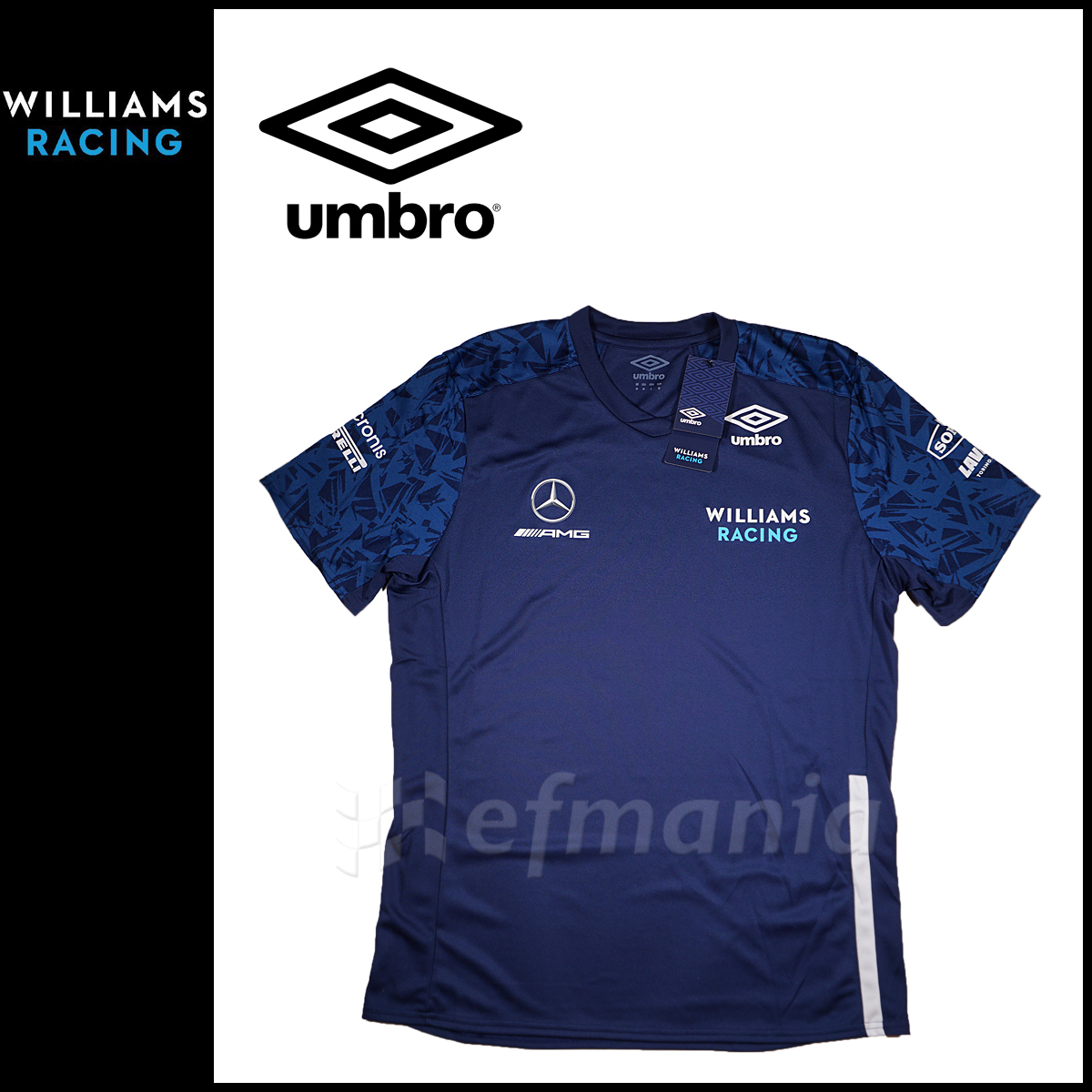 ☆2021 ウィリアムズ F1 支給品 ジャージー・シャツ M UMBRO 新品 