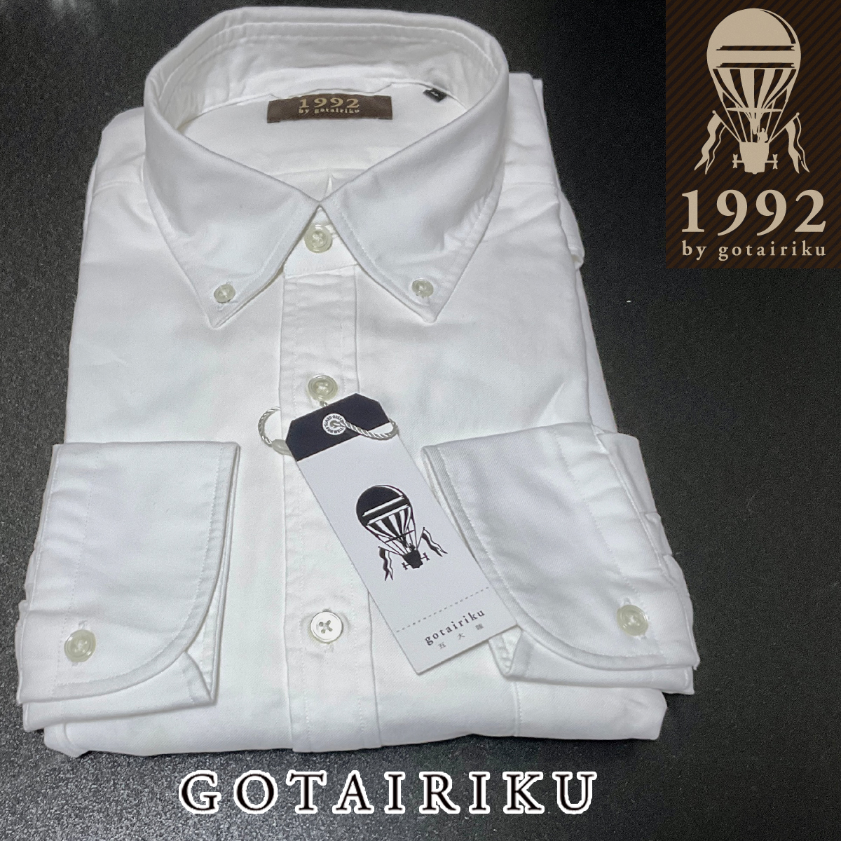 GO357LL 新品/定番 gotairiku 五大陸 オックスフォード シャツ ボタンダウン 長袖シャツ BD 訳あり
