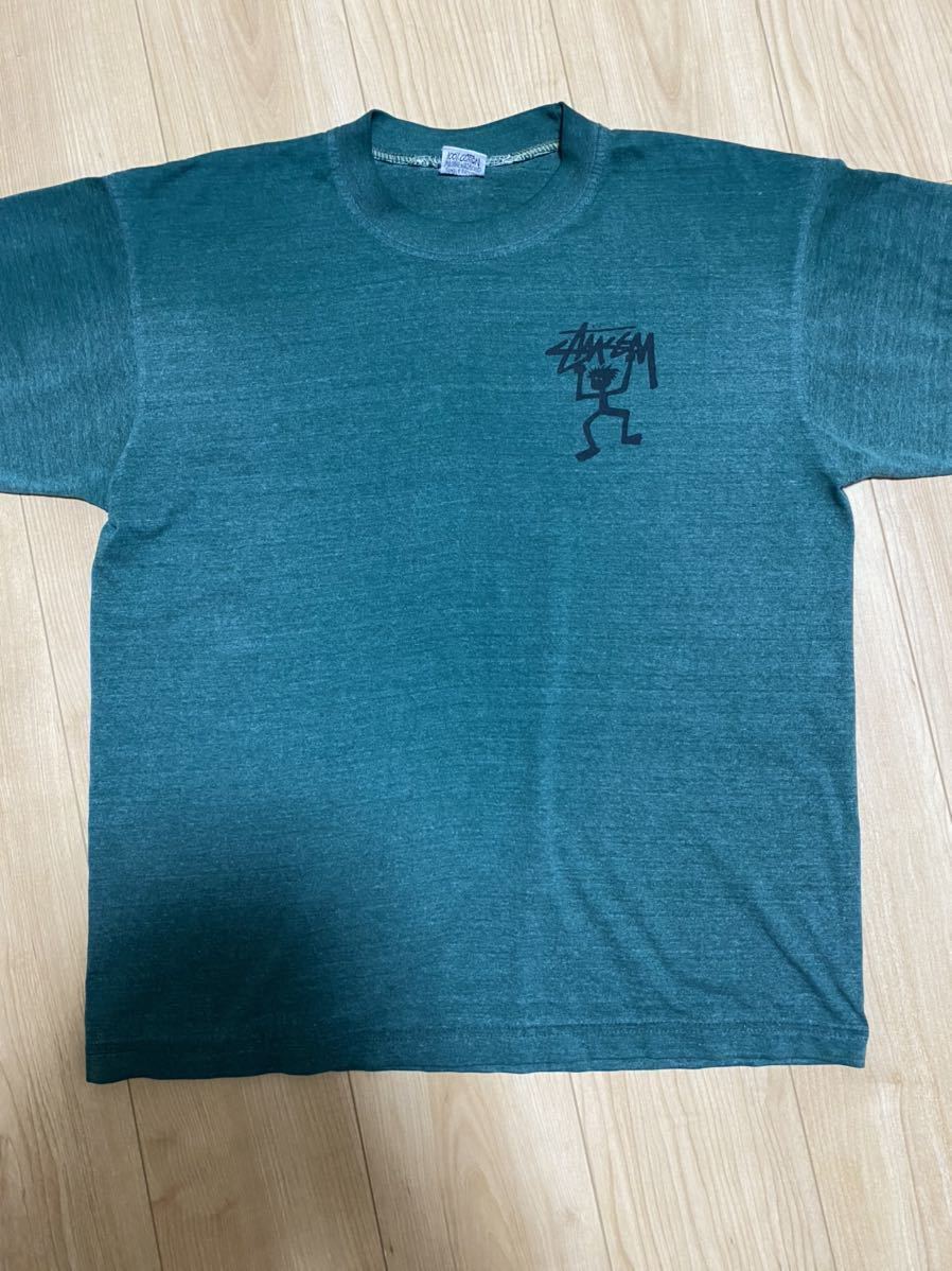 1スタ！ ステューシー80s 90s 白タグ シャドーマン 初期 両面 Tシャツ