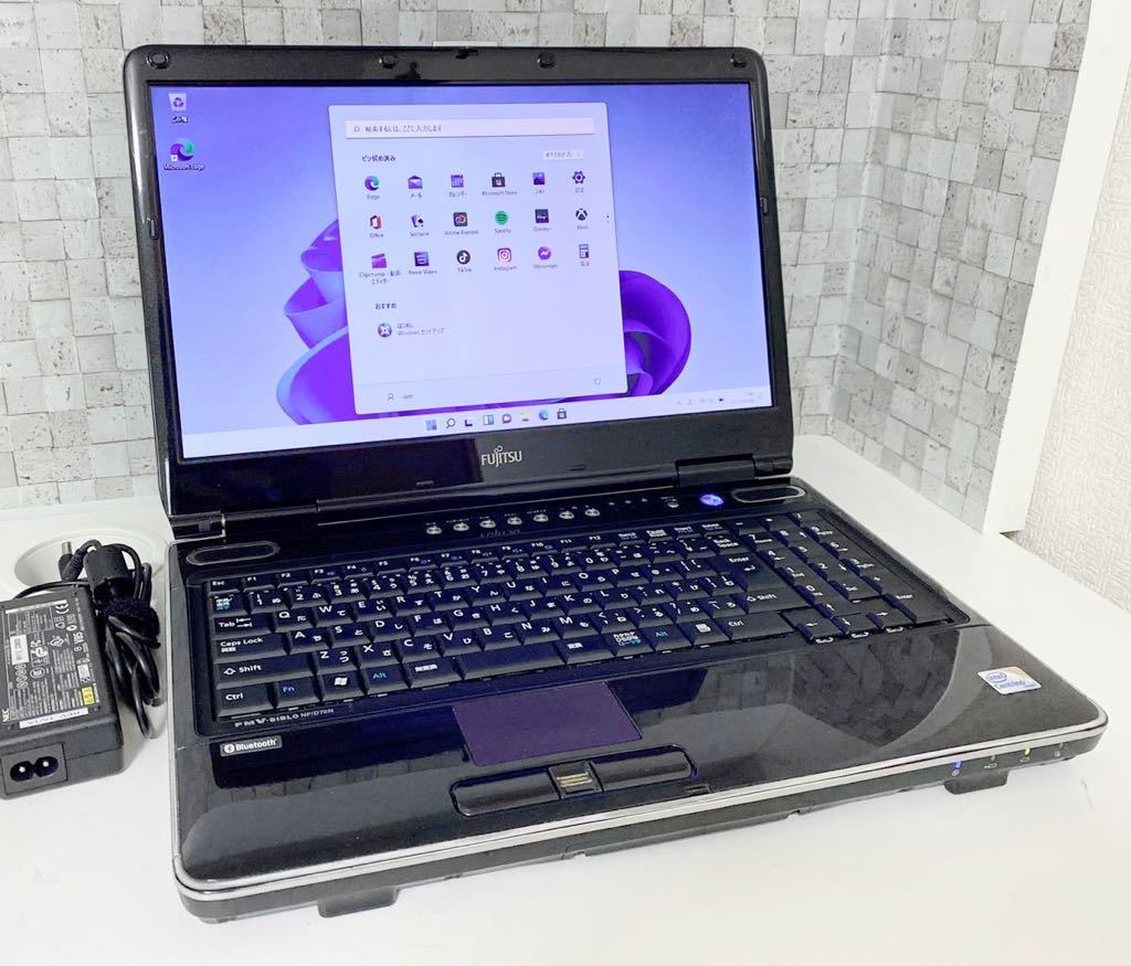 1円～ タブレット 富士通 Q736/P 中古良品 Wi-Fi有 高速SSD 第6世代 