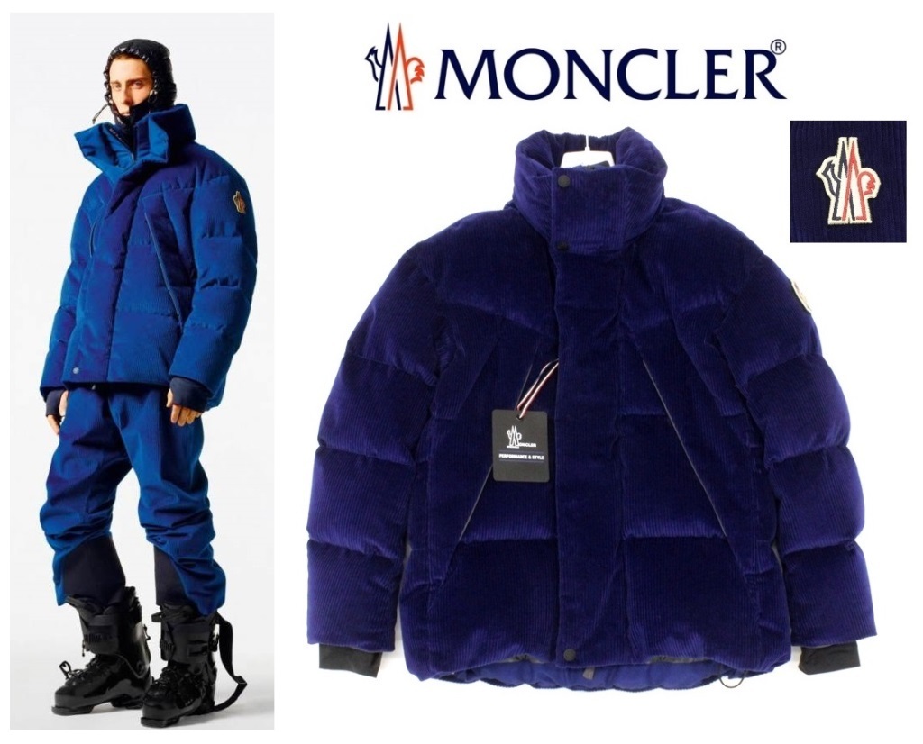 37万新品本物◇3◇モンクレールグルノーブル◇太畝コーデュロイ防風撥  