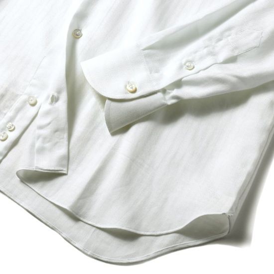 ◆【TIE YOUR TIE(タイユアタイ)/滑らか快適コットンカシミヤヘリンボーンセミワイドカラーシャツ (8-0330-00-006)】[tyt1862901] TIE YOUR ONLINE Ｆ ネイビー, CINQUECLASSICOチンクエクラシコ