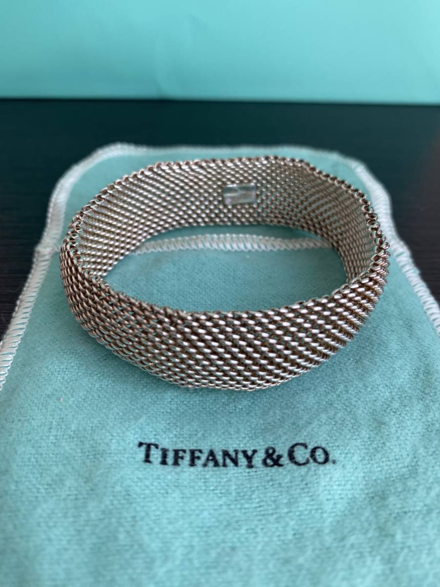 TR7114Tiffany&Co. サマセットメッシュリング⁄silver925