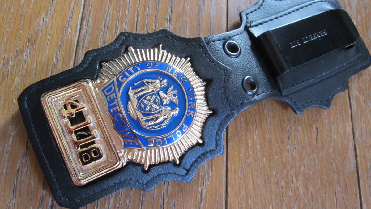 NYPD - 米国ポリスバッジ DETECTIVEPFホルダー Detective Badge NYPD