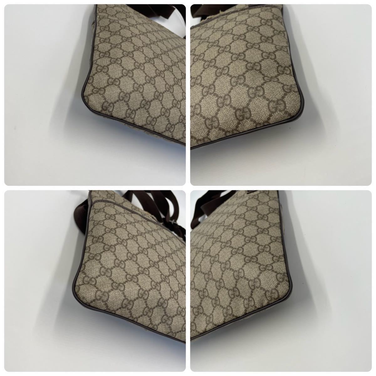 美品 正規品 GUCCI グッチ GGスプリーム ショルダーバッグ サコッシュ 1円 【最高級の逸品】 GUCCI グッチ ショルダーバッグ サコッシュ GG柄