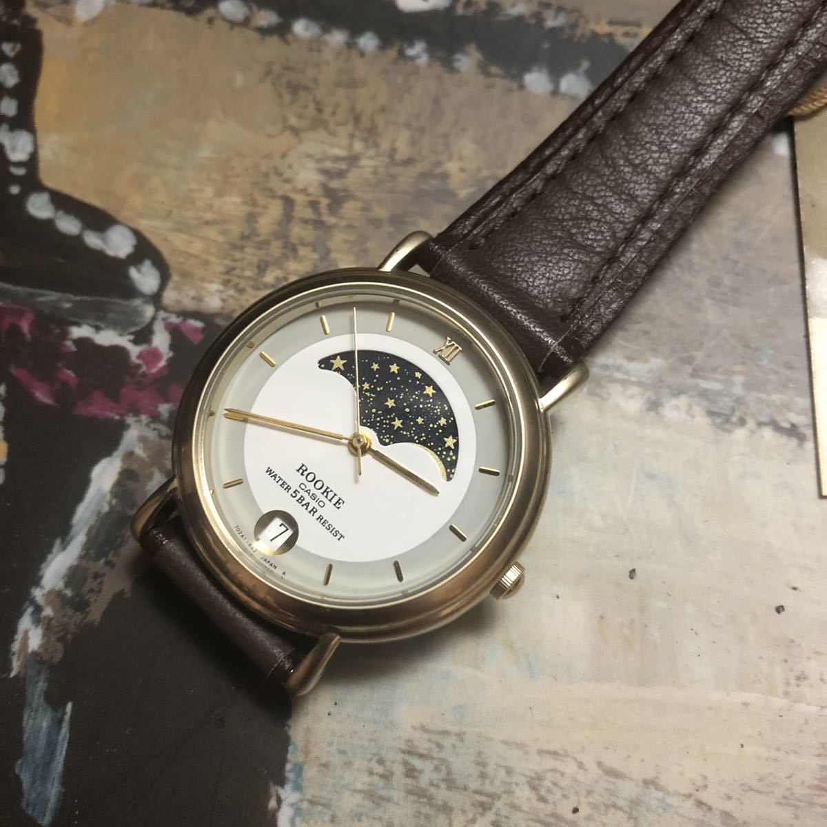未使用 動品 カシオ CASIO ROOKIE ムーンフェイズ 368 RKT-372 