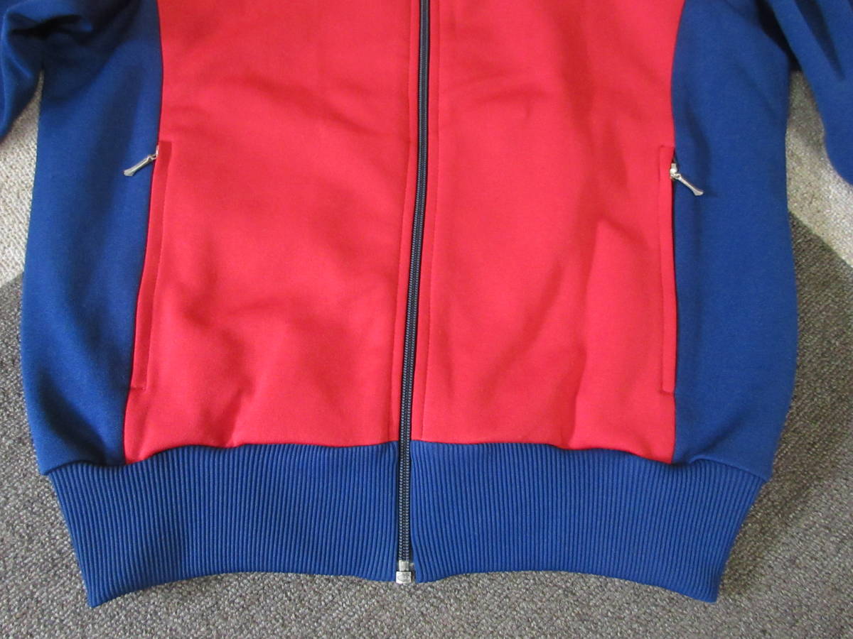 70s80s adidas 西ドイツタグ ジャージ S 赤x紺 デサント トラック 
