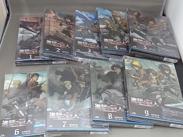 Blu-ray 帯あり [全9巻セット]初回版進撃の巨人 1～9(Blu-ray Disc) | 進撃の巨人 進撃の巨人Season１〈初回生産限定版〉全9巻セット 全9巻セット (初回生産限定盤) Season1 . BOX〈5枚組〉」 メルカリ - [初回特典:特典DISC「進撃の巨人
