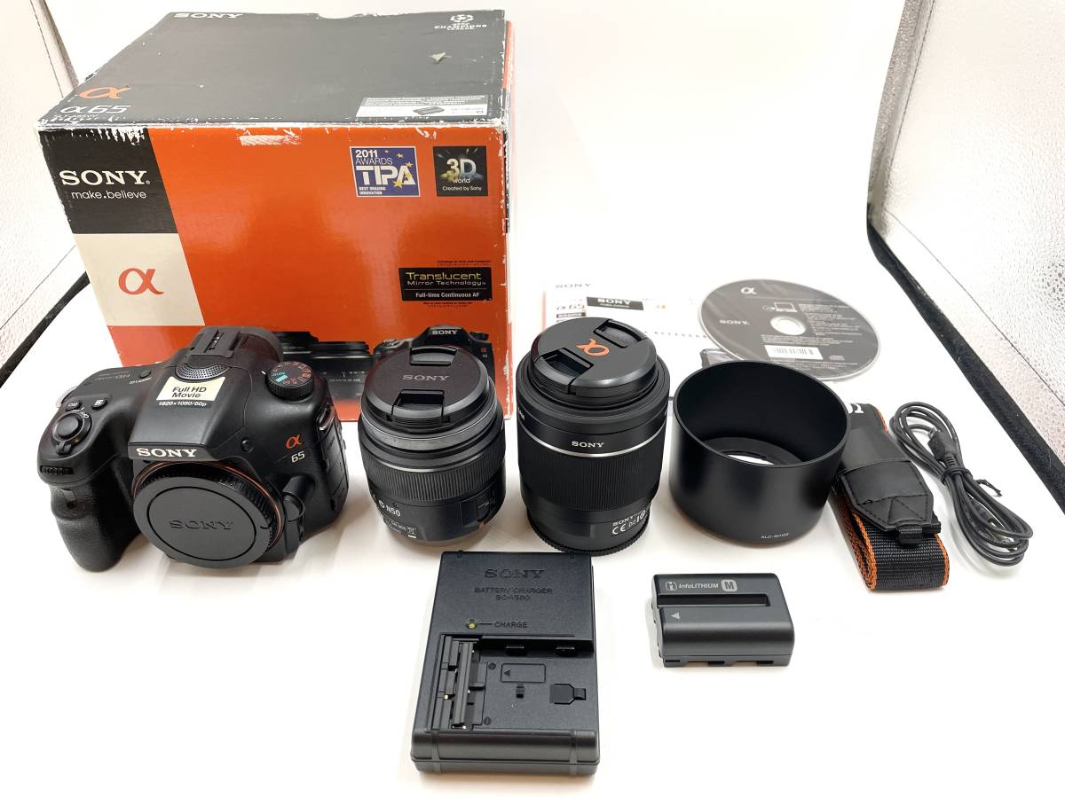 最速発送】Sony デジタル一眼 α65 ズームレンズキット DT 18-55mm F3.5
