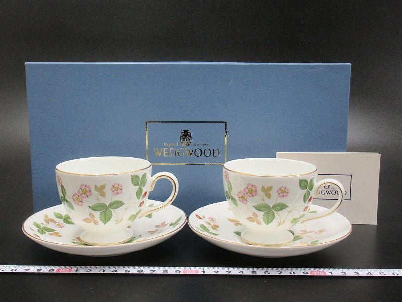  D1410 ウェッジウッド ワイルドストロベリー コーヒー カップ＆ソーサー ペア WEDGWOOD(ウェッジウッド)｜売買されたオークション情報、yahooの商品情報をアーカイブ公開 - オークファン ウェッジウッド
