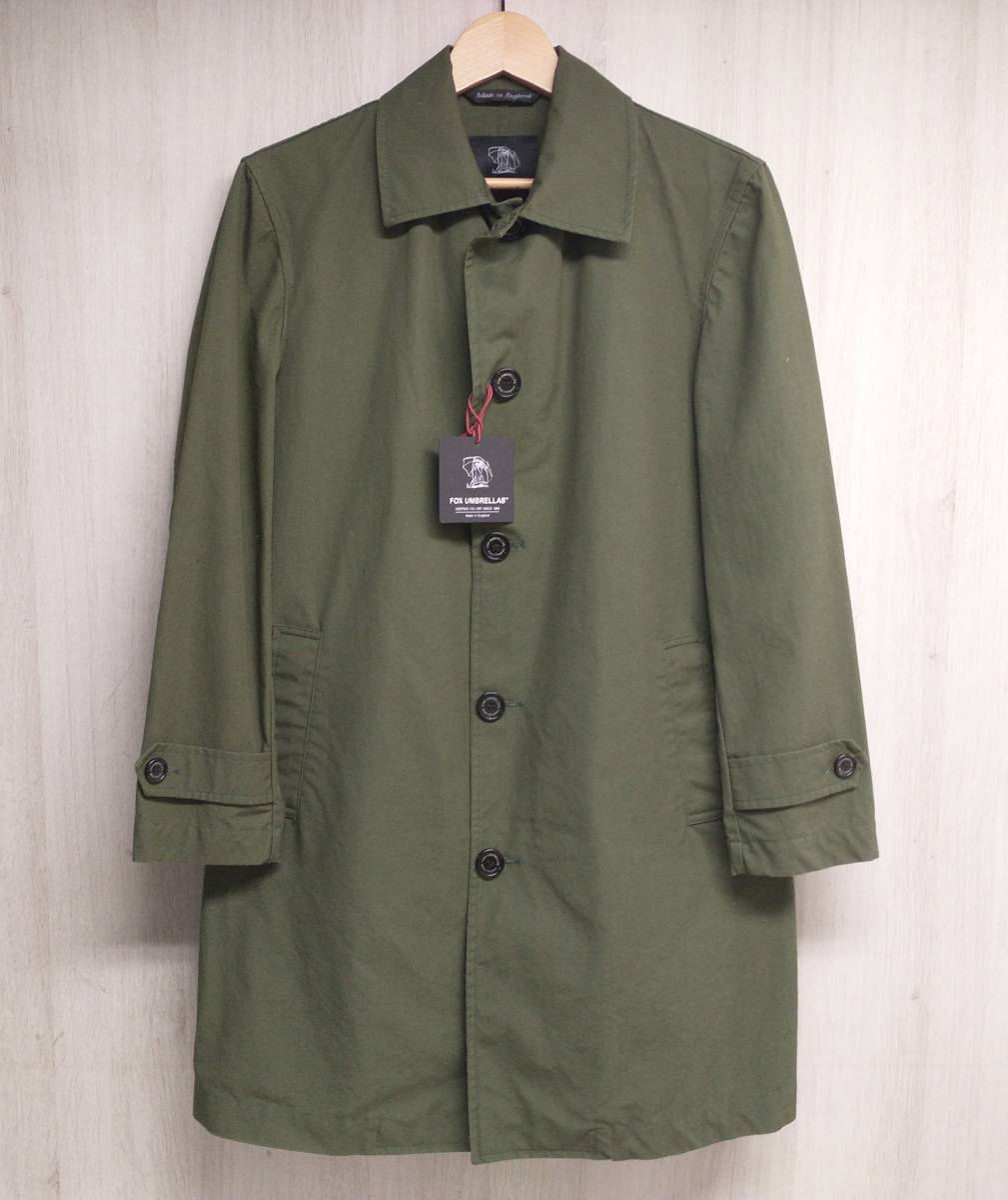 FOX UMBRELLA フォックスアンブレラ The British Millerain社 コットン カーキ グリーン MADE IN ENGLAND 英国製 タグ付き 店舗受取可