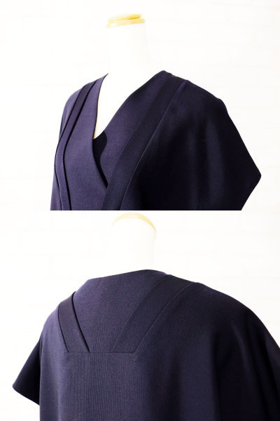 ☆美品☆mina perhonenミナペルホネン/hana beadsワンピース：36/紺  