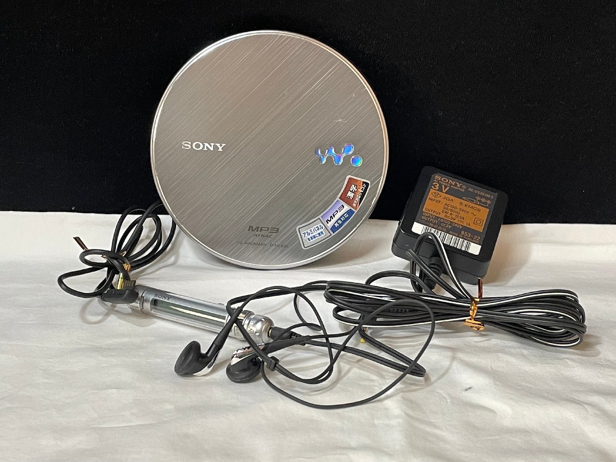 ジャンク SONY CDウォークマン D-NE830 オーディオ機器 CDプレーヤー