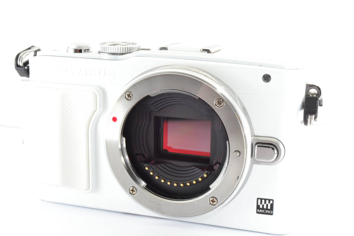 良品 オリンパス ミラーレスカメラ OLYMPUS E-PL5 ホワイト バッテリー 