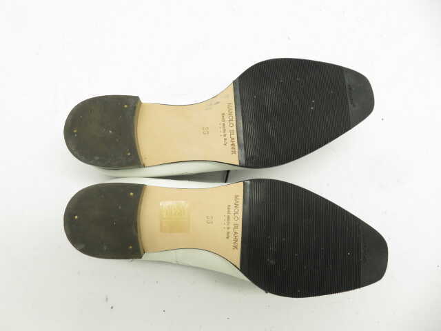 超美品 MANOLO BLAHNIK 37 パンチングレザー 超美品 MANOLO BLAHNIK 37