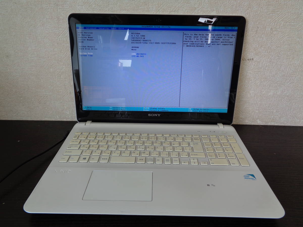 VAIO Sony SVF152C1JN SONY Fit ( SSD SVF152C29M intel pentium 0 1.5 