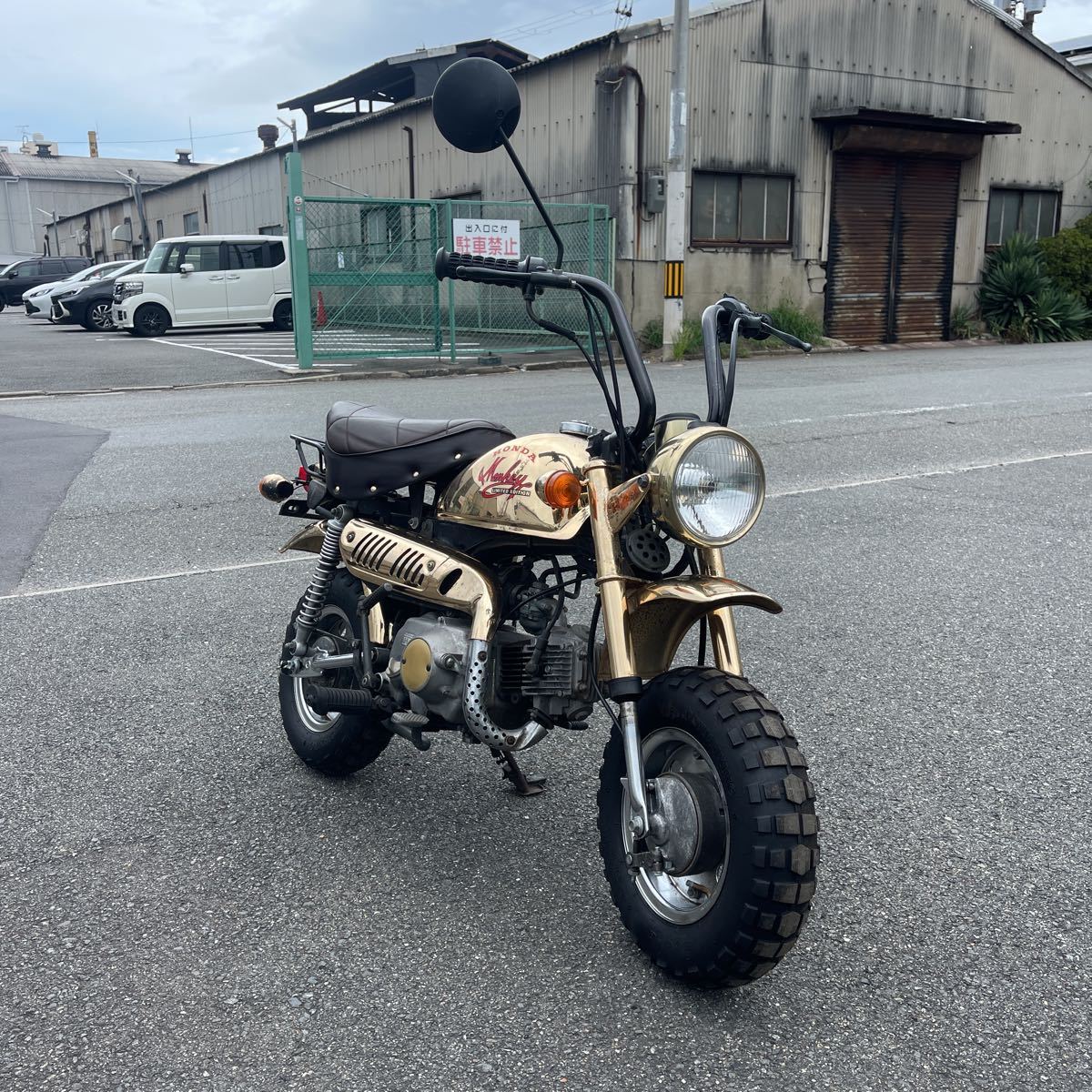 ゴールド 金 モンキー 2677キロ レア 実働 キック1発 ホンダ エイプ
