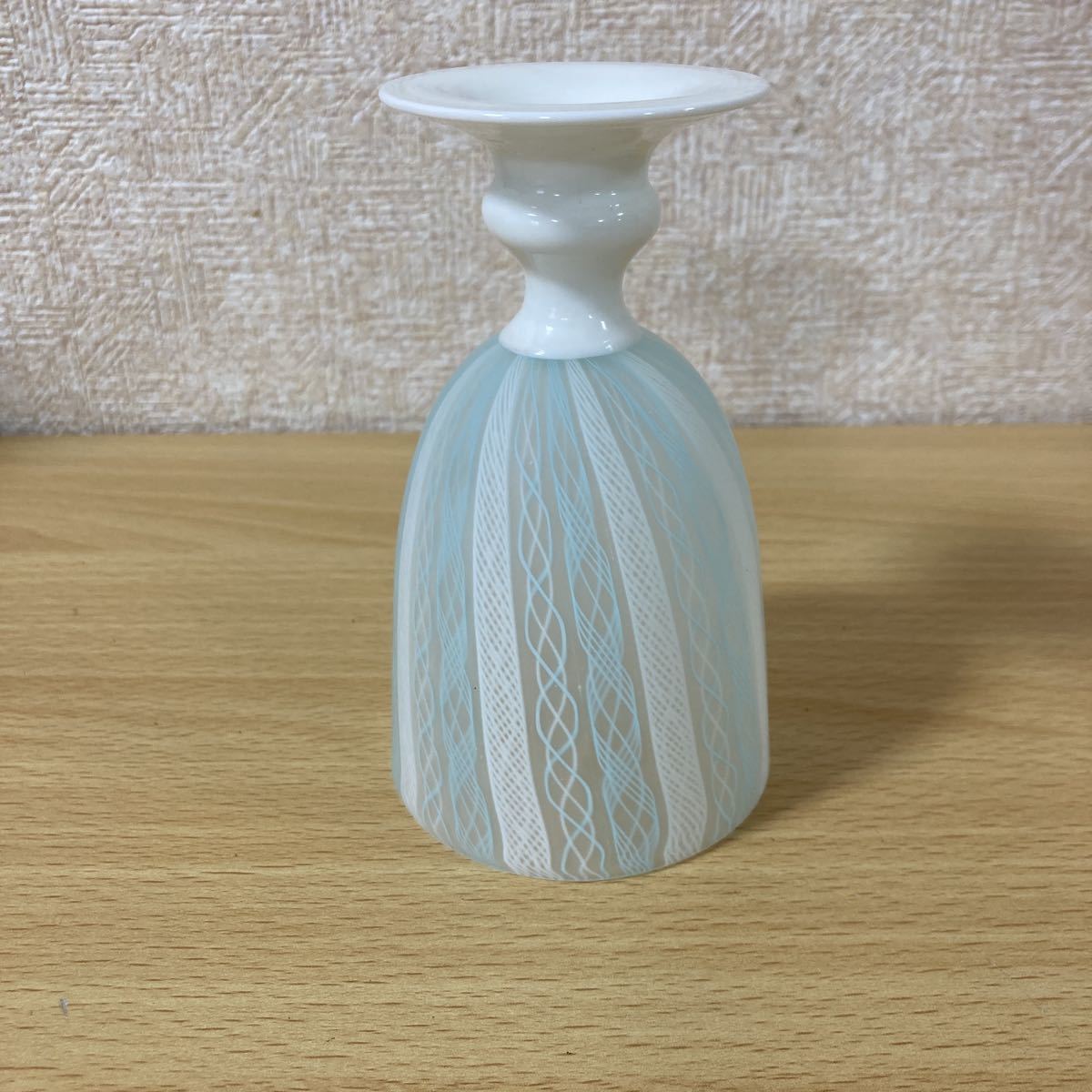 藤田喬平 手吹 ヴェニス 花瓶 共箱(上等桐箱) 高さ19cm超 美品 藤田