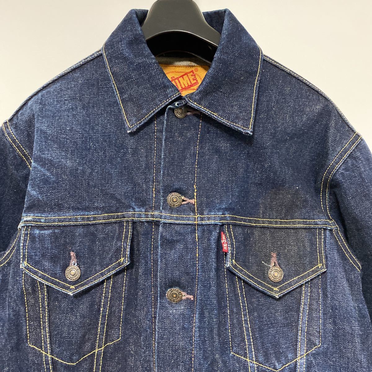 0 3rd デニムジャケット オリゾンティ ドゥニーム denime  セルビッチ ブランクタブ 初期 Gジャン DENIME 美品 オリゾンティ期 - type-3rd
