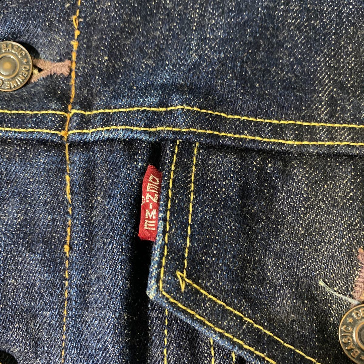 0 3rd デニムジャケット オリゾンティ ドゥニーム denime  セルビッチ ブランクタブ 初期 Gジャン DENIME 美品 オリゾンティ期 - type-3rd