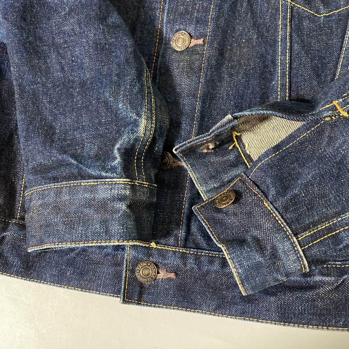 0 3rd デニムジャケット オリゾンティ ドゥニーム denime  セルビッチ ブランクタブ 初期 Gジャン DENIME 美品 オリゾンティ期 - type-3rd
