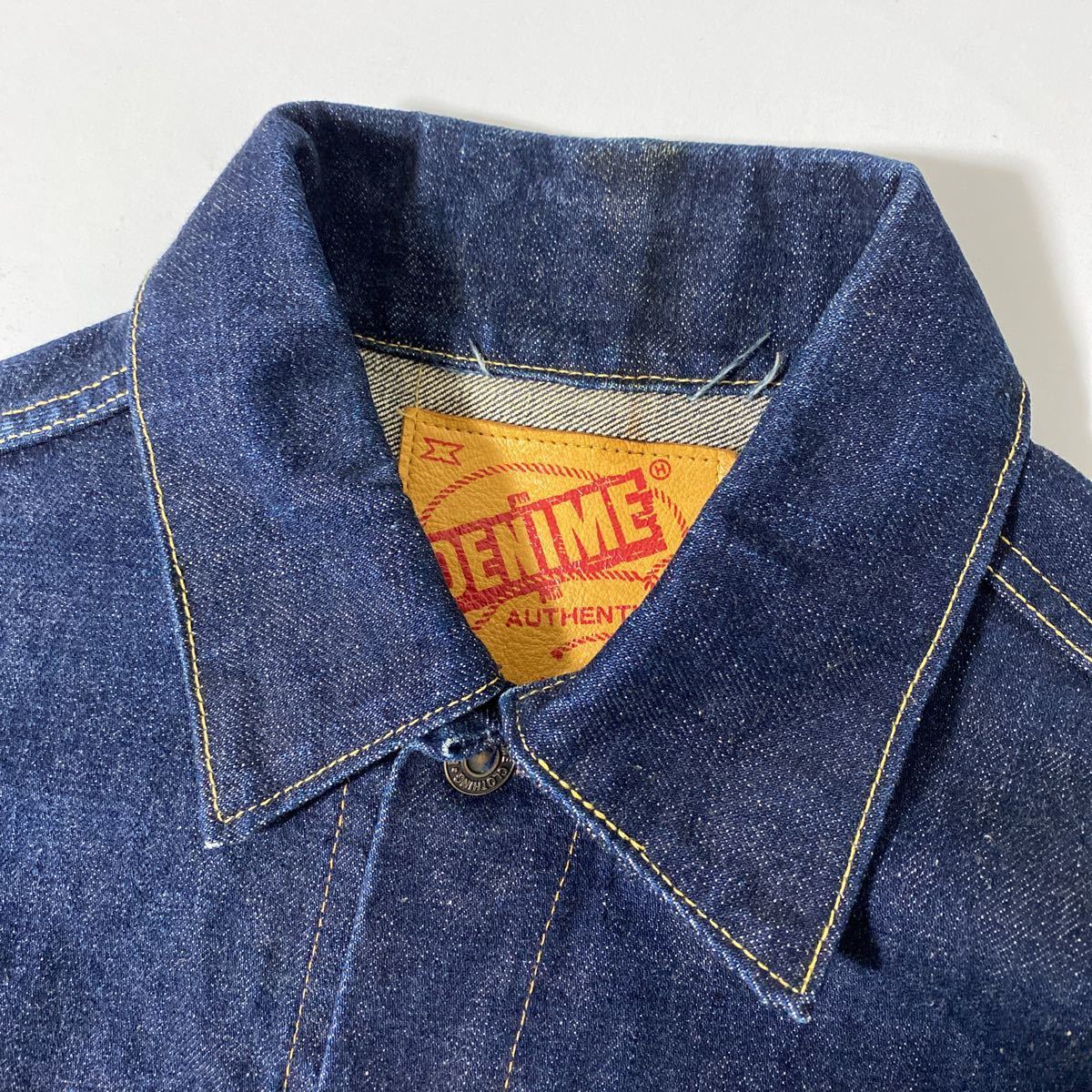 0 3rd デニムジャケット オリゾンティ ドゥニーム denime  セルビッチ ブランクタブ 初期 Gジャン DENIME 美品 オリゾンティ期 - type-3rd