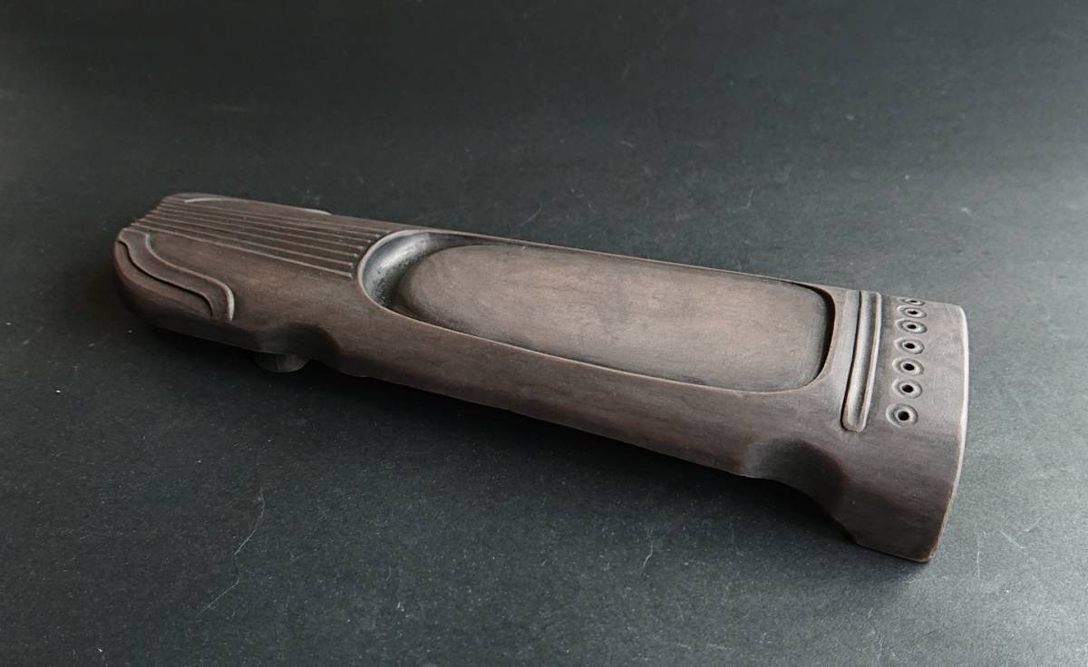 流】中国美術 書道具 端渓硯 老巧 KU411