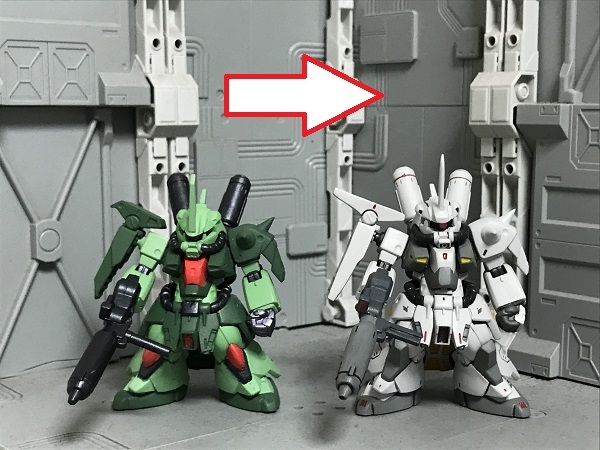 ガンダムコンバージ シン・マツナガ専用 ザクⅢ改 改造リペイント塗装