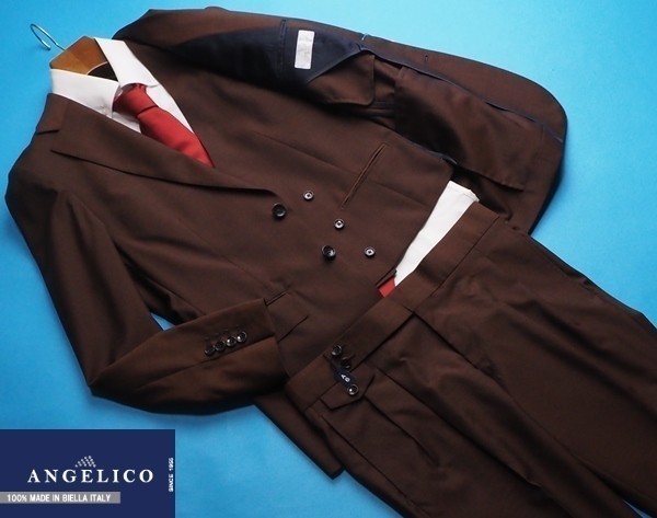 9万円 大手百貨店扱い 10マンス ANGELICO アンジェリコ イタリア製生地 スリーピース スーツA6茶 44 19135144(Lサイズ)｜売買されたオークション情報、yahooの商品情報をアーカイブ公開 - オークファ Lサイズ