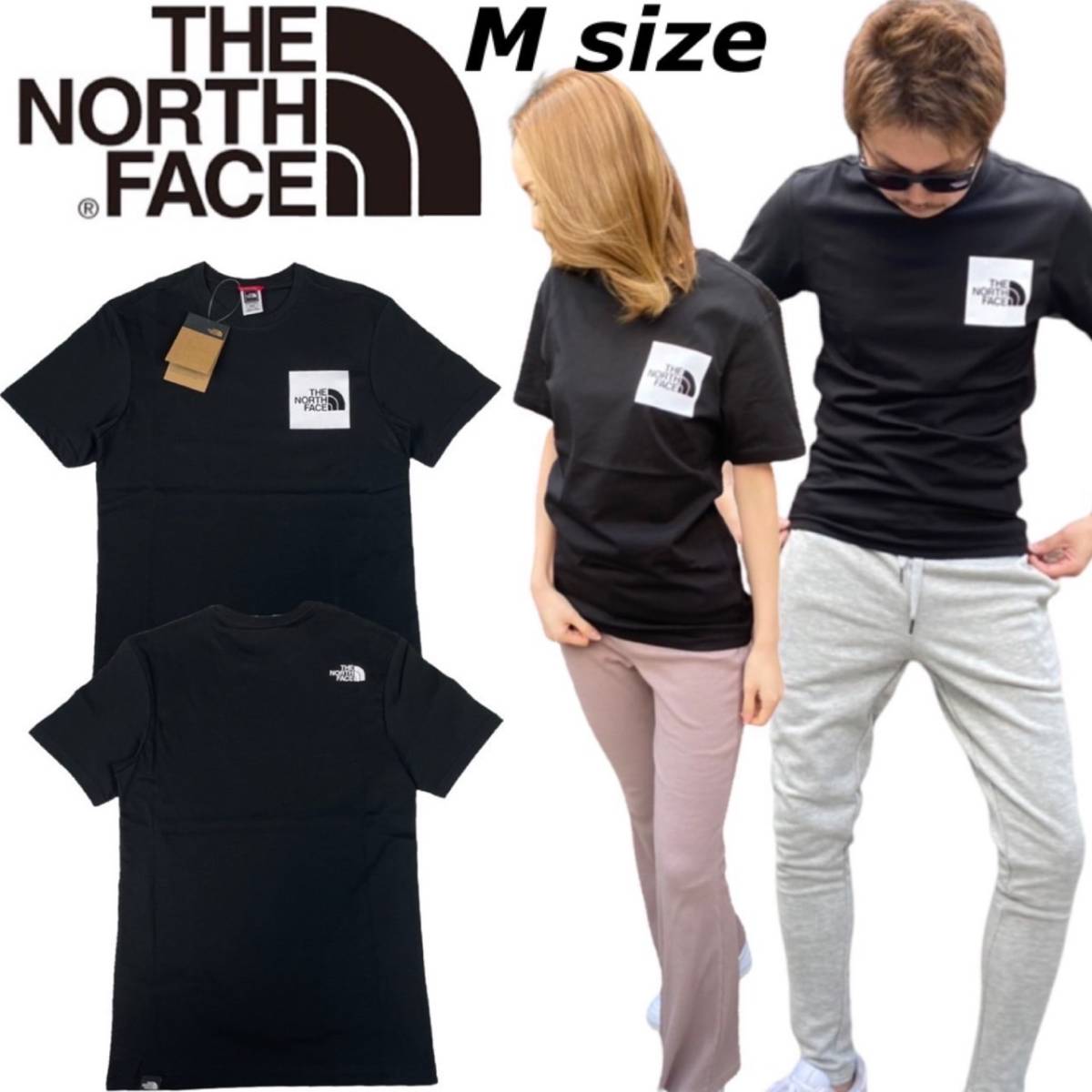  ノースフェイス Tシャツ 半袖 ファイン NF00CEQ5 前ボックス メンズ レディース 黒 M ボックスロゴ THE NORTH FACE S/S FINE TEE(半袖Tシャツ)｜売買されたオークション情報、yahooの商品情報をアーカイ 半袖Tシャツ