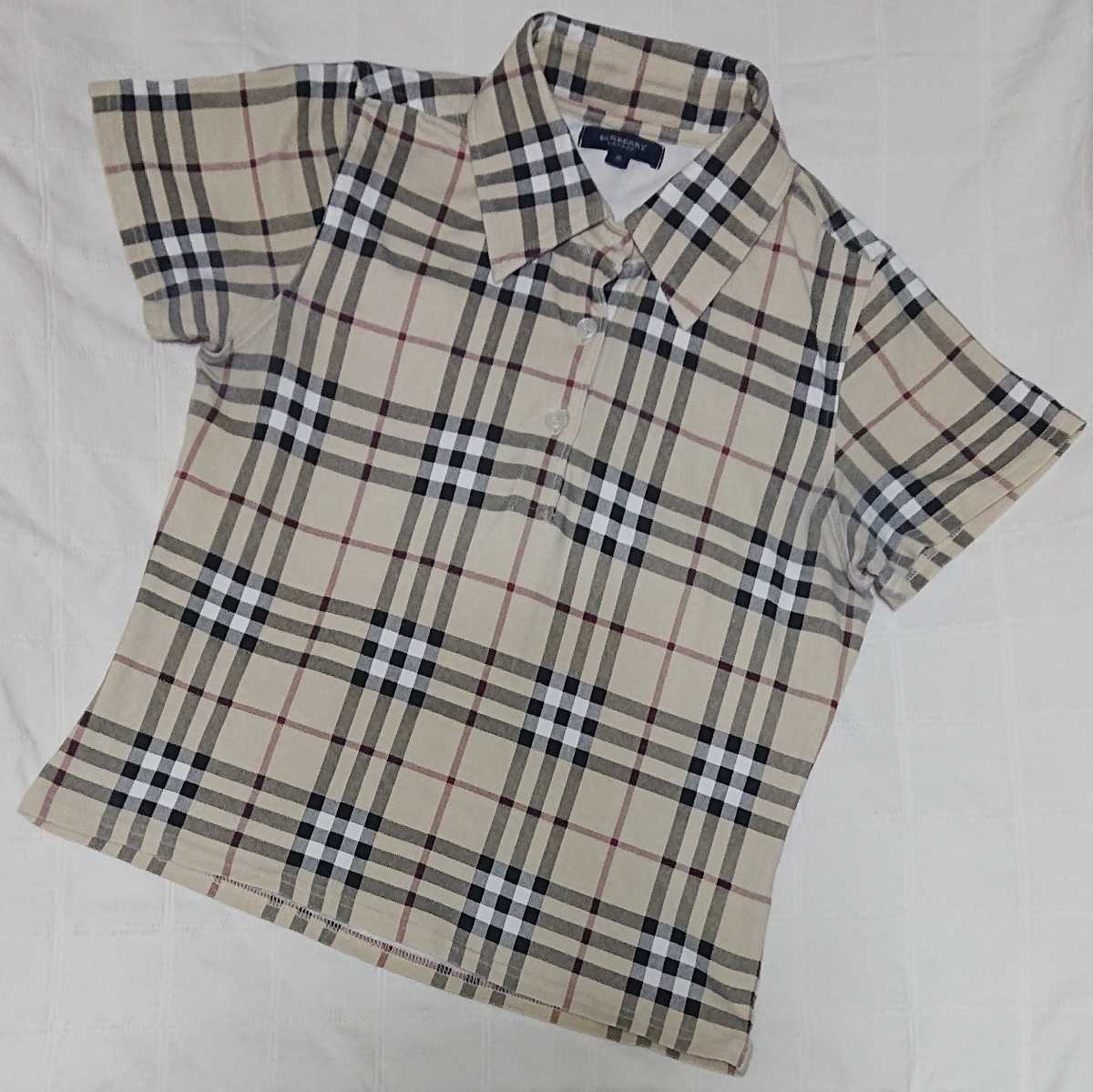 BURBERRY ポロシャツ - チェック襟 ピンク BURBERRY（ポロシャツ）の 