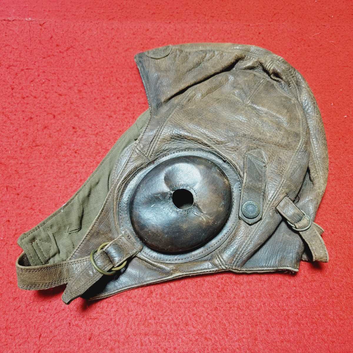 □実物□航空帽□旧日本軍□日本海軍、航空隊□日本陸軍、陸軍、海軍