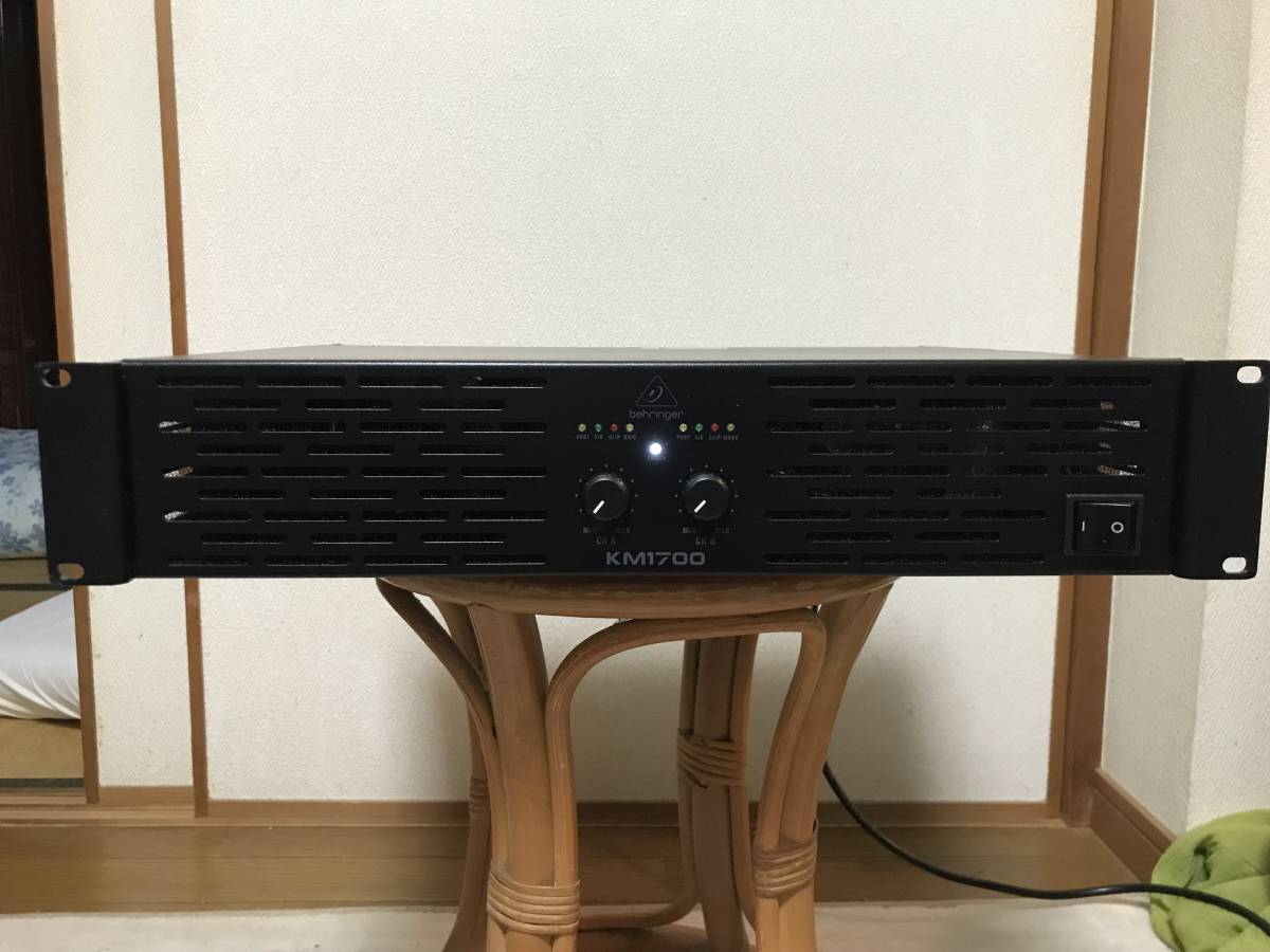 【豊富な，大人気】 BEHRINGER KM1700 パワーアンプ 800w 4&Omega;(パワーアンプ)｜売買されたオークション情報、yahooの商品情報をアーカイブ公開 - オークファン パワーアンプ