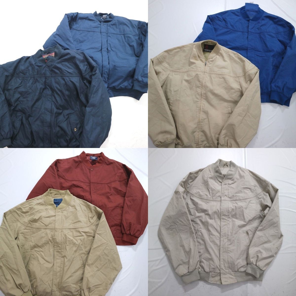 本物保証，人気 ダービージャケットMIX set ブルゾン 古着 他 メンズ2XL 7枚セット まとめ売り 古着卸 1円スタート 最落なし MI9983(XLサイズ以上)｜売買されたオークション情報、yahooの商品情報をアーカイブ公開 ジャンパー、ブルゾン一般