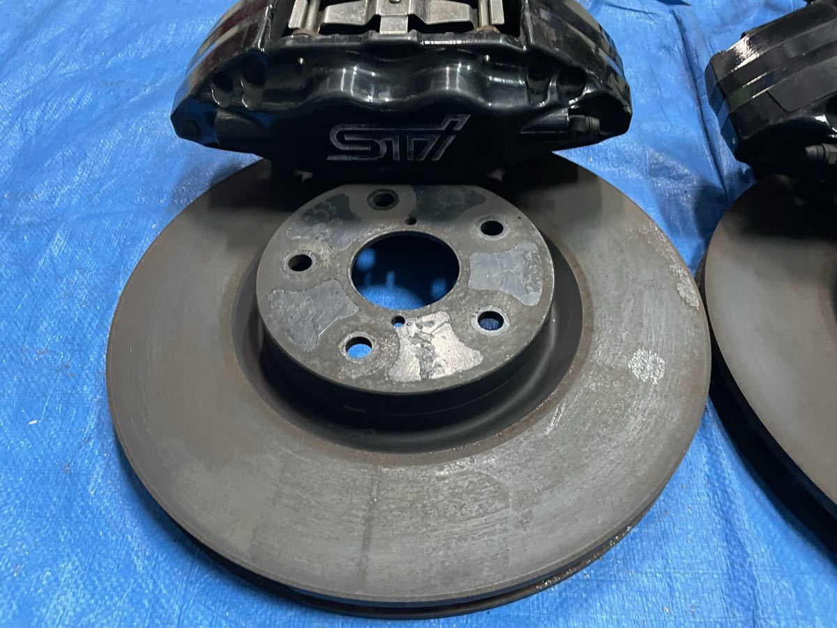 VAB STI 純正 ブレンボキャリパー&ローターセットFバックプレート込