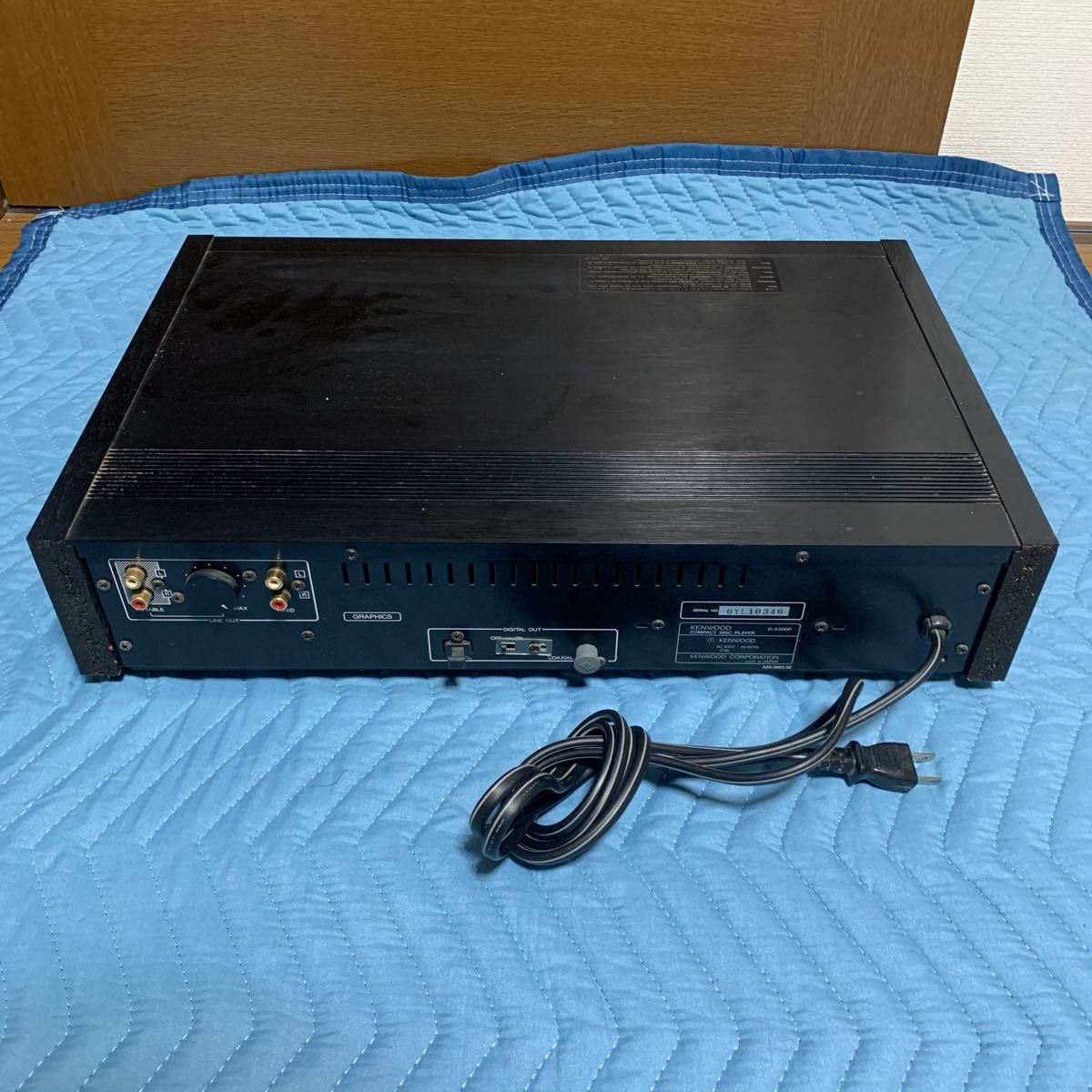 KENWOOD D-3300P CDプレーヤー 通電確認済み D-3300P KENWOOD CD